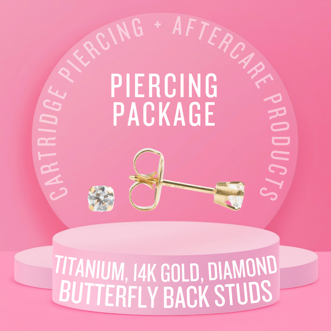 Cartridge Piercing - Push-on Butterfly Backings