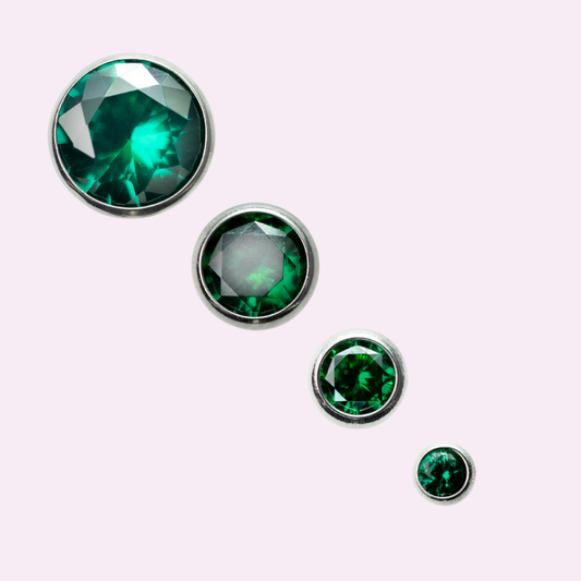 "Enchanted Evergreen" - Threadless Flat Back Stud