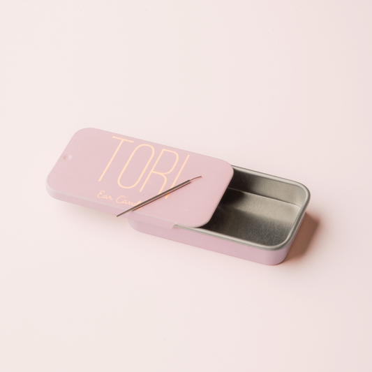 Threadless Flatback Earring Guide and Sliding Tin Case Bundle