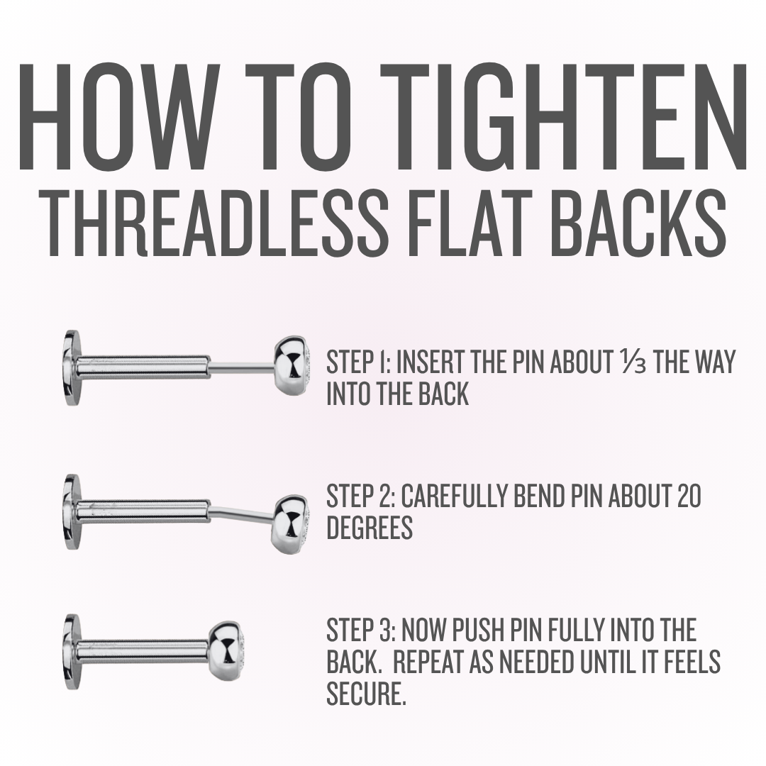 Disco plano de titanio sin rosca de 18G con disco de 4 mm - Se vende por unidad