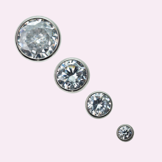 "Headlights" - Threadless Flat Back Stud