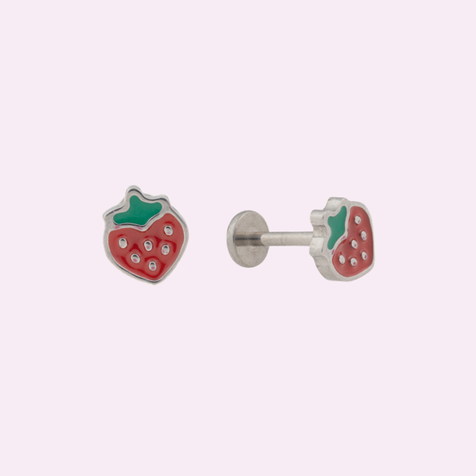 Berry Cute - Threadless Flat Back Stud