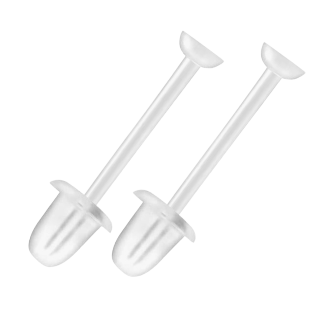 20g Plastic Retainer Earring Pair