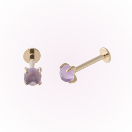 Amethyst (14k) - Single Earring