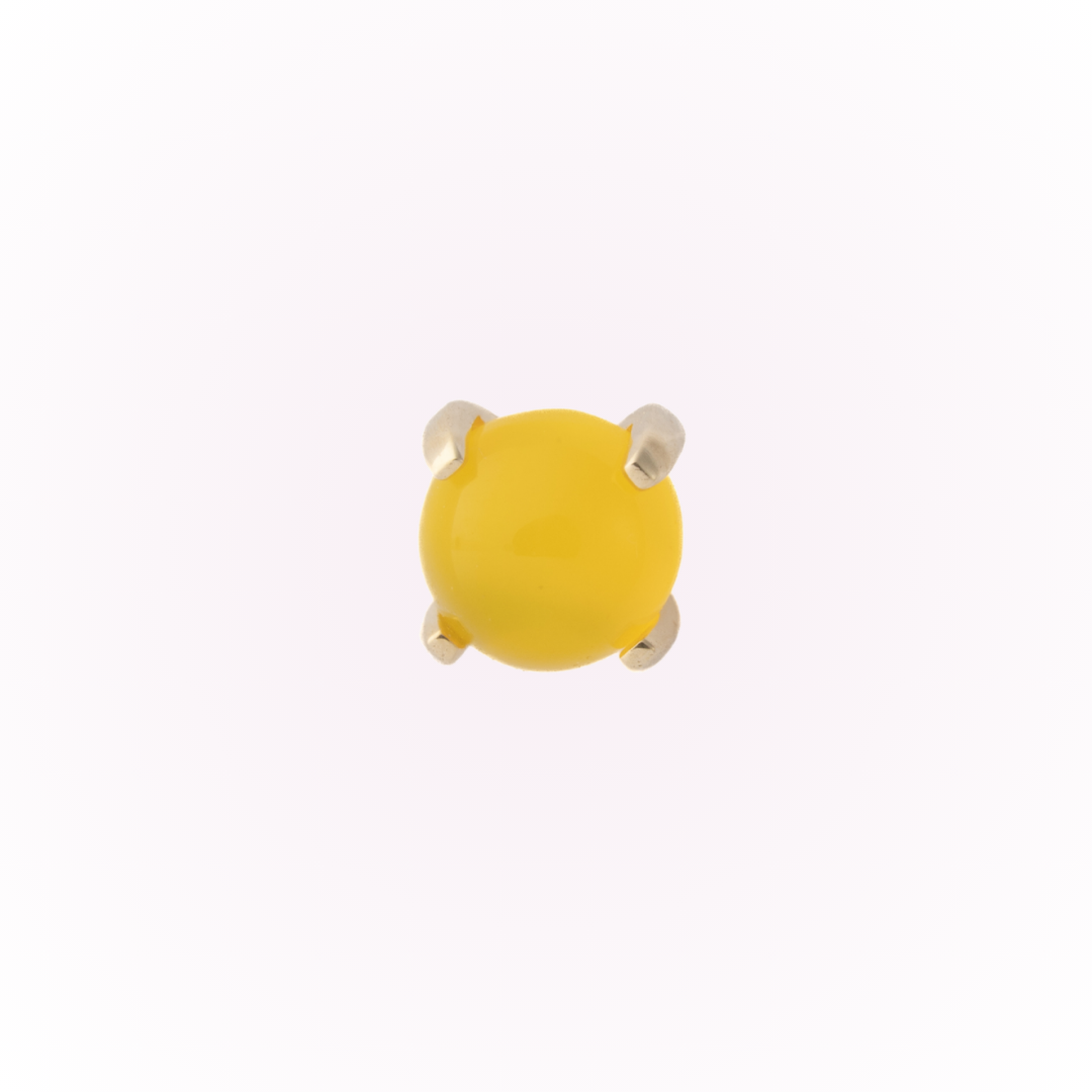 Yellow Agate (14k) - Single Earring