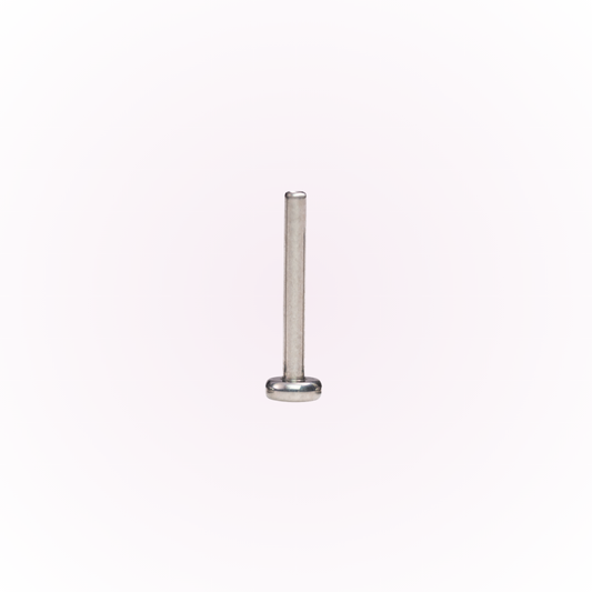 18G Threadless Titanium Flat Back with 2.5mm Disk - Sold Single