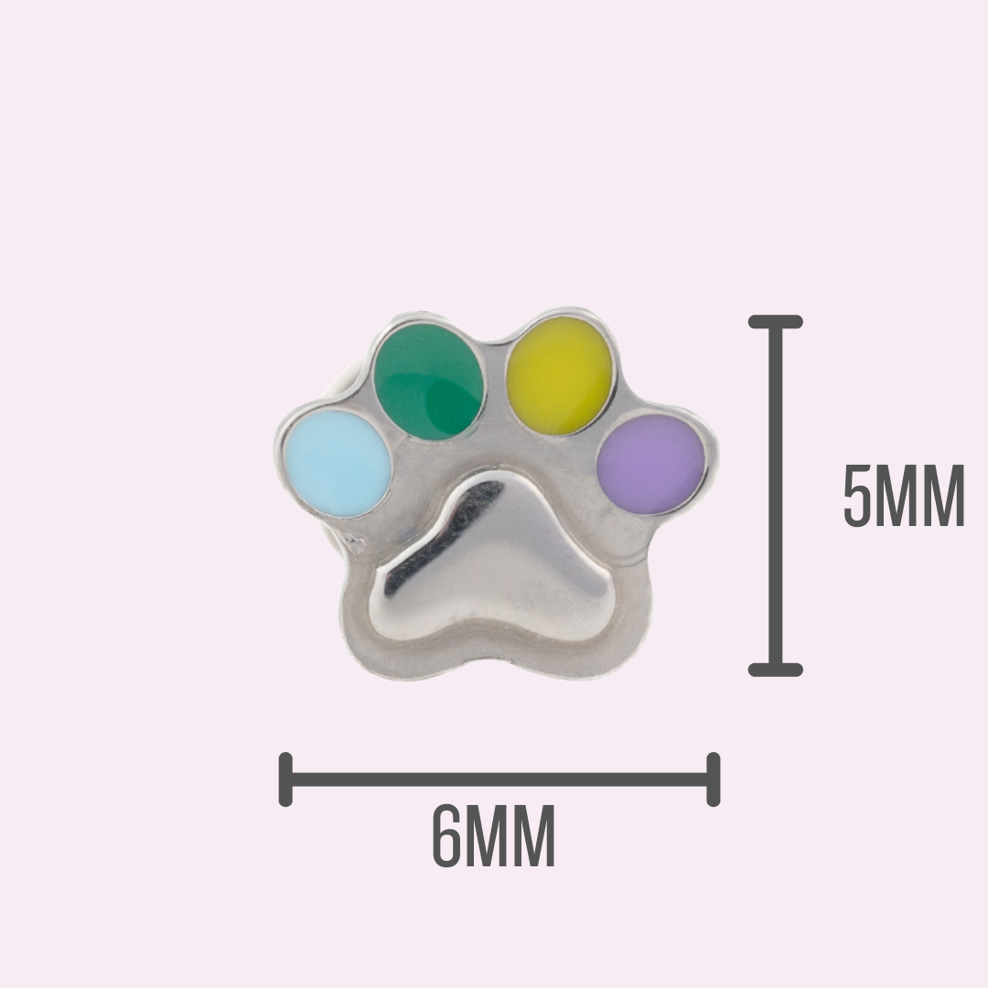Paw Parade - Threadless Flat Back Stud