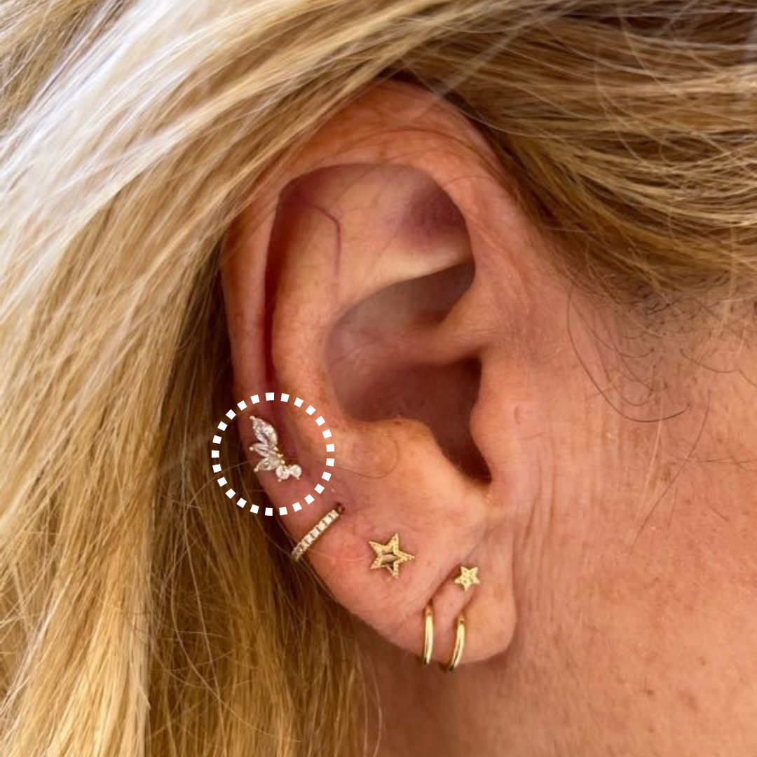 Cascading Ice - Single Earring