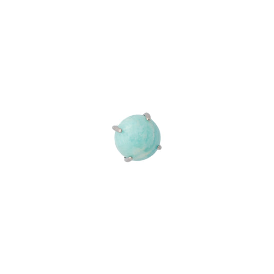 Amazonite (Titanium) - Single Earring