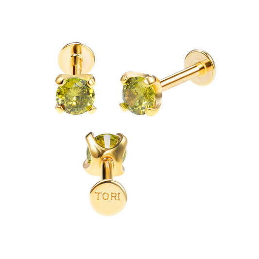August - Threadles Flatback Stud