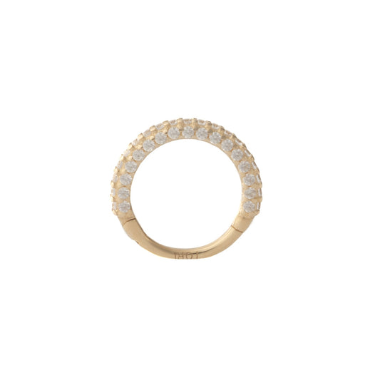 Venus in Yellow Gold – Seamless Hinged Hoop