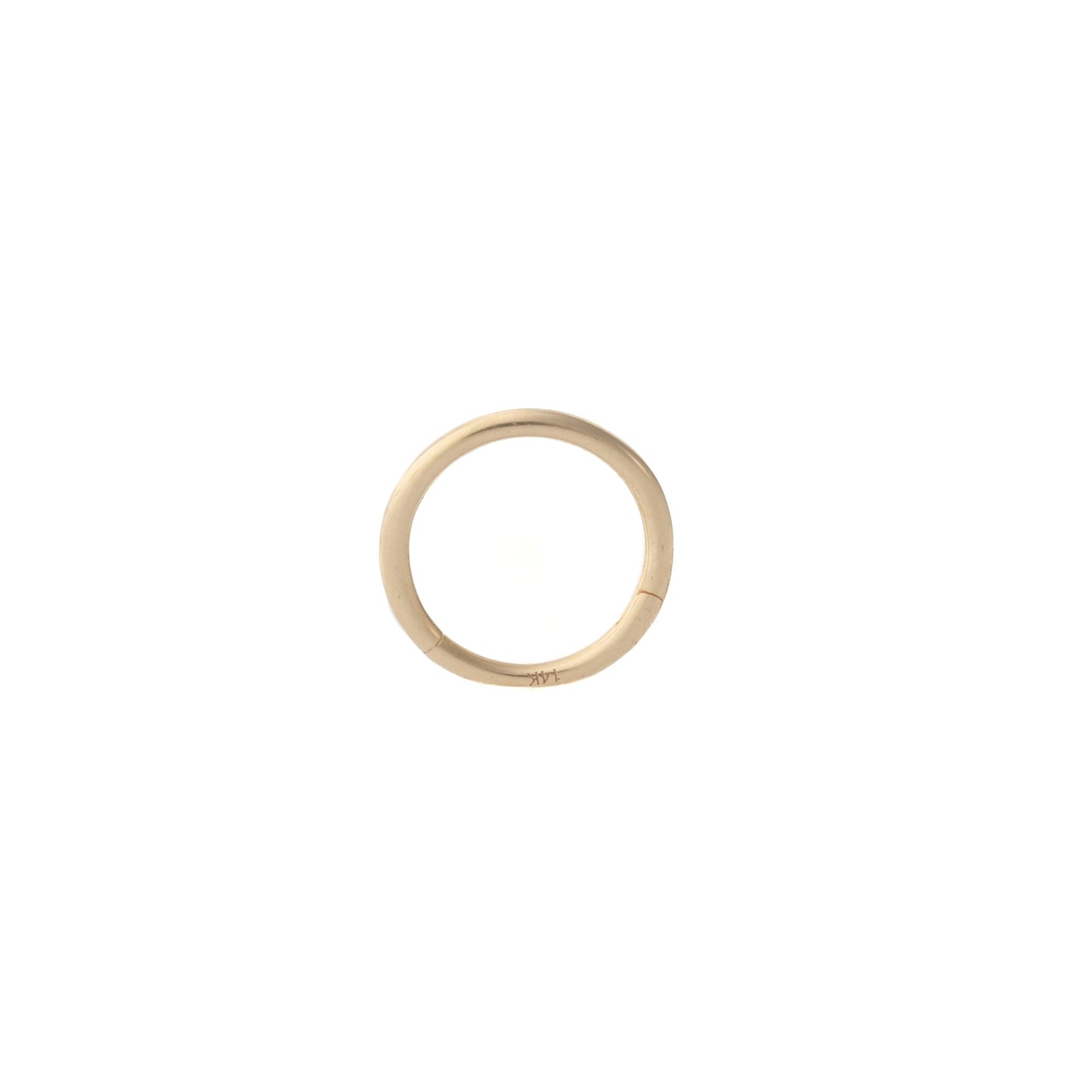Minimalist Hinged Hoop in Yellow Gold – Sold Individually
