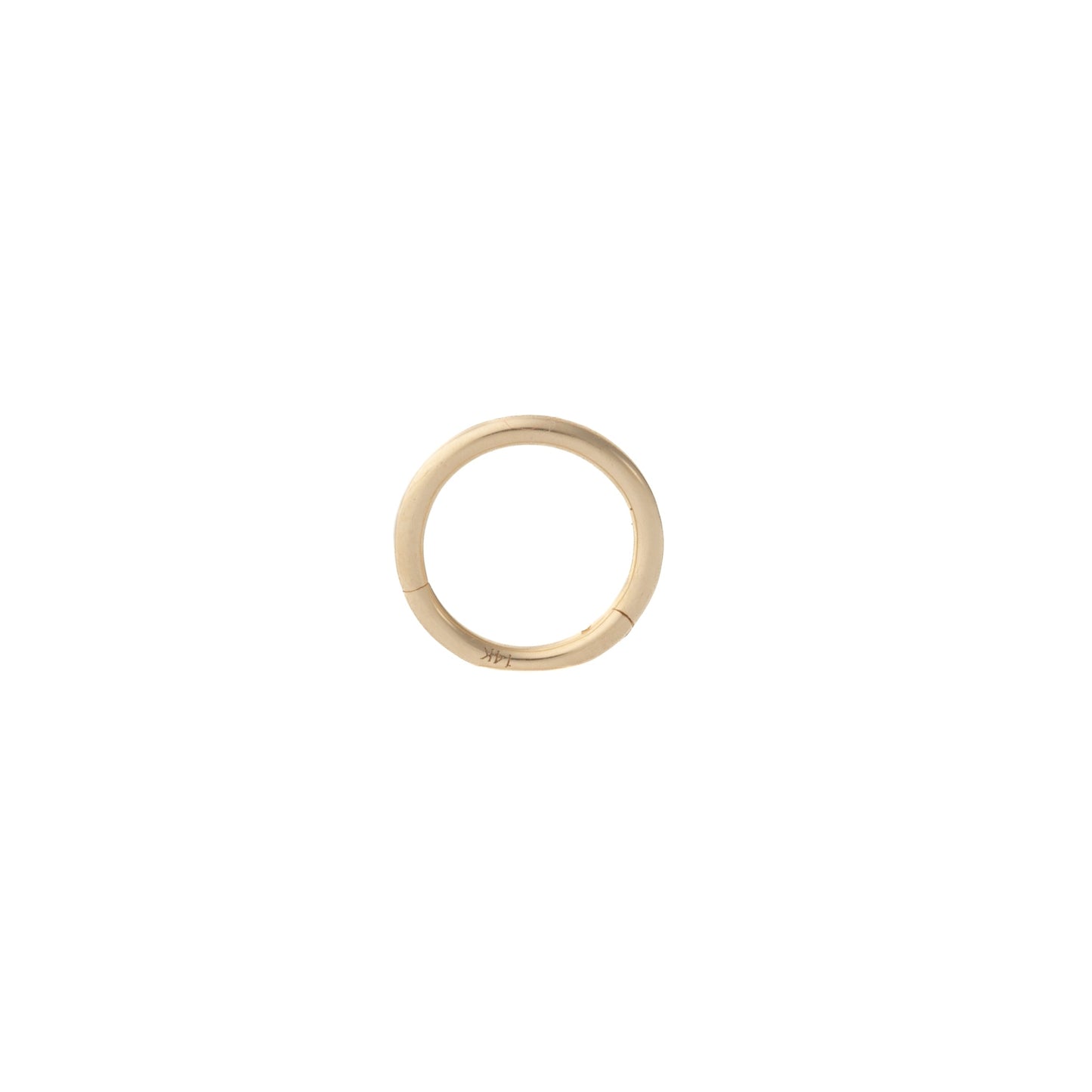 Minimalist Hinged Hoop in Yellow Gold – Sold Individually