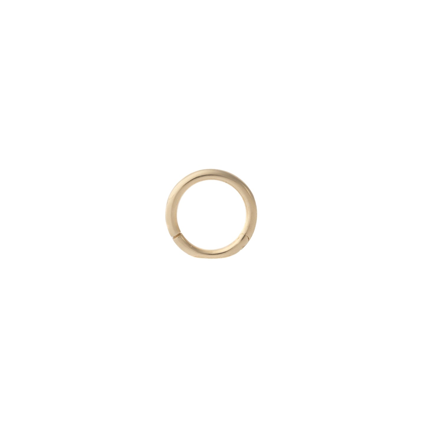 Minimalist Hinged Hoop in Yellow Gold – Sold Individually