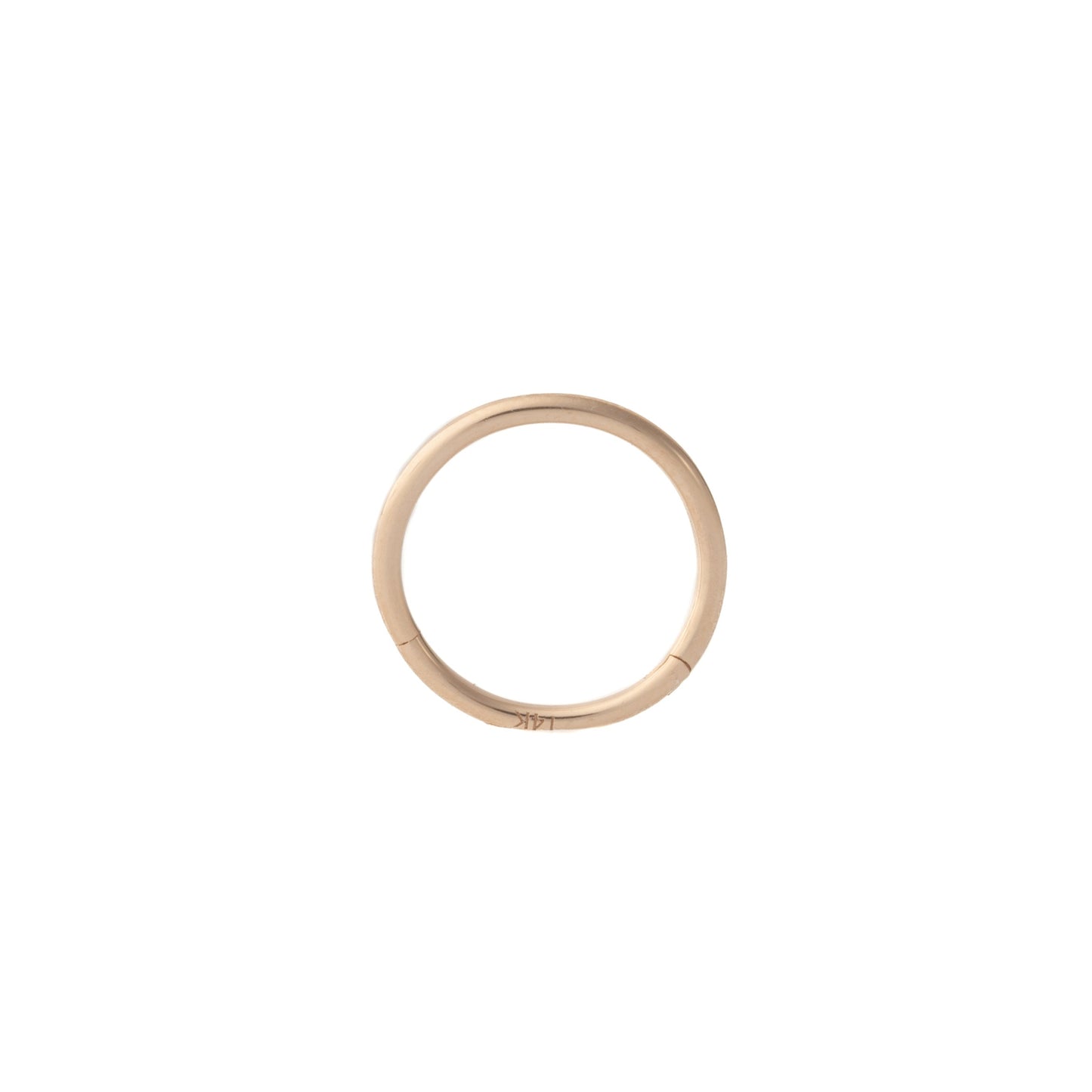 Minimalist Hinged Hoop in Rose Gold – Sold Individually