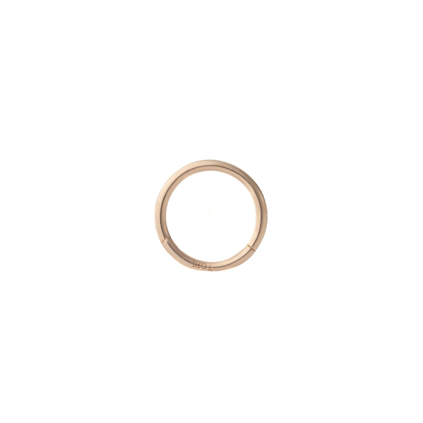 Minimalist Hinged Hoop in Rose Gold – Sold Individually
