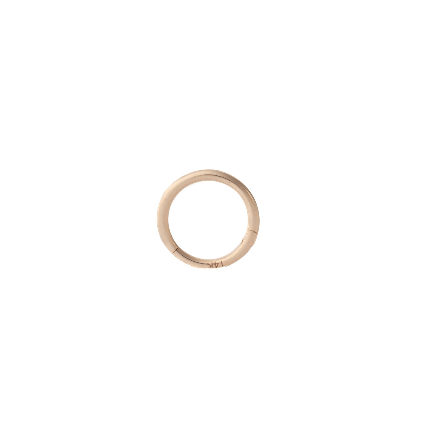Minimalist Hinged Hoop in Rose Gold – Sold Individually