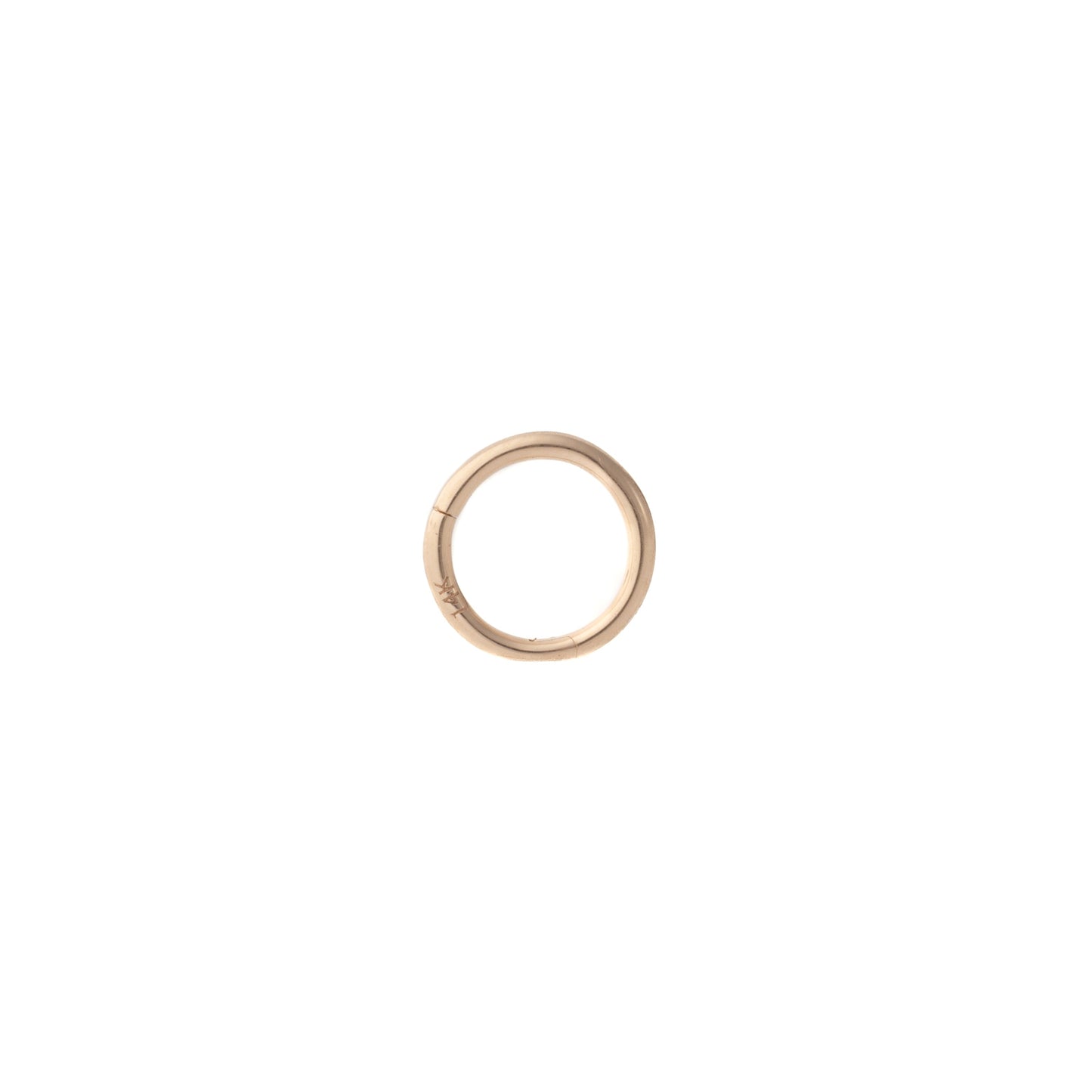 Minimalist Hinged Hoop in Rose Gold – Sold Individually