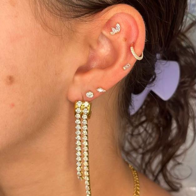 Gilded Petals - Single Earring