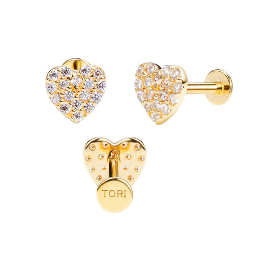 Love - Threadless Flatback Stud