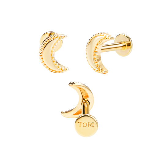 Celestial - Threadless Flatback Stud