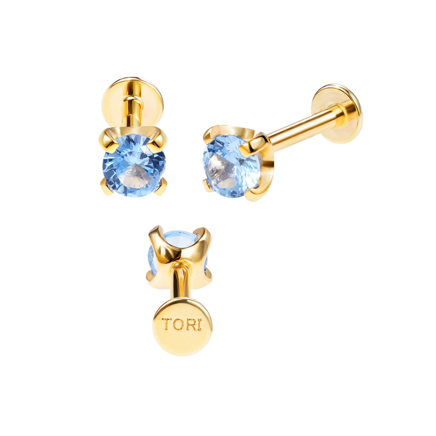 September - Threadles Flatback Stud