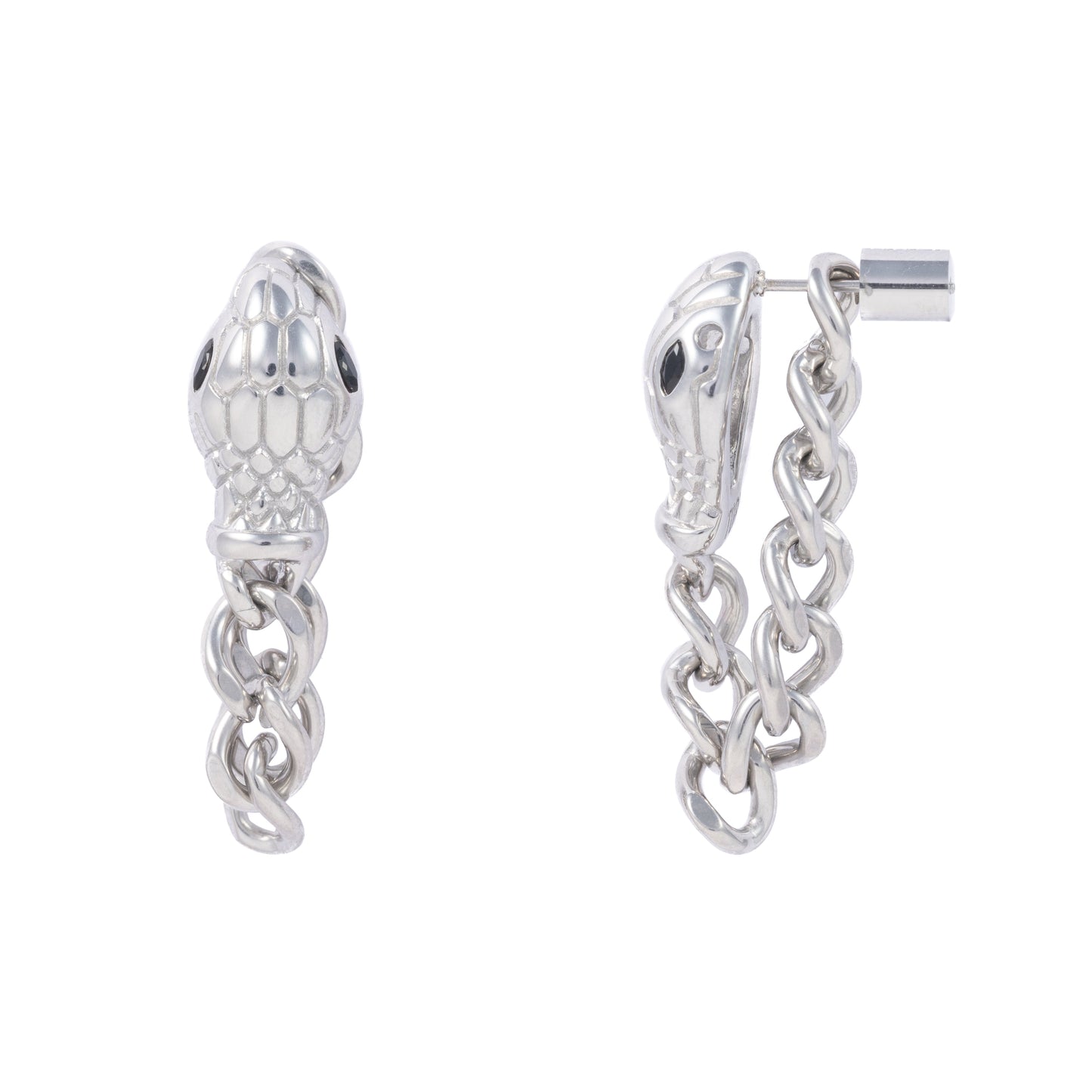 "Lex" Black in Stainless Steel – Sold as a Pair or Individually