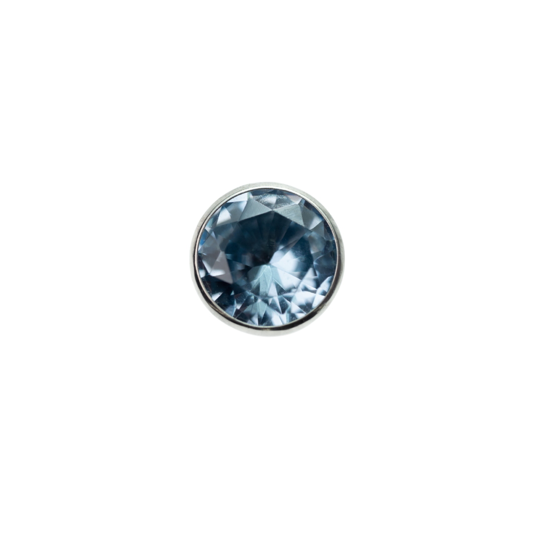 "Arctic Sea" - Threadless Flat Back Stud