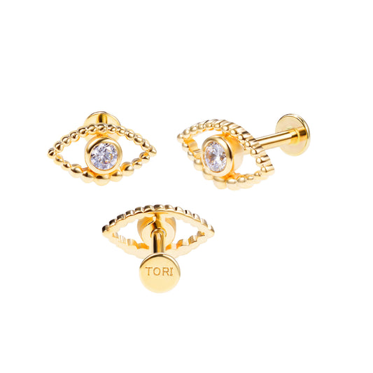 Vision - Threadless Flatback Stud