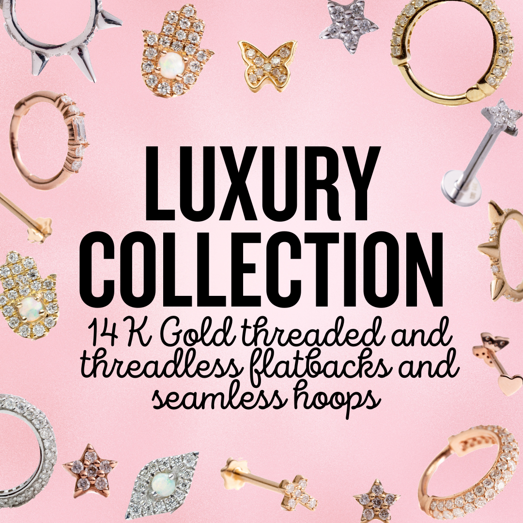 Luxury Collection - 14k Diamond Flatbacks & Hoops
