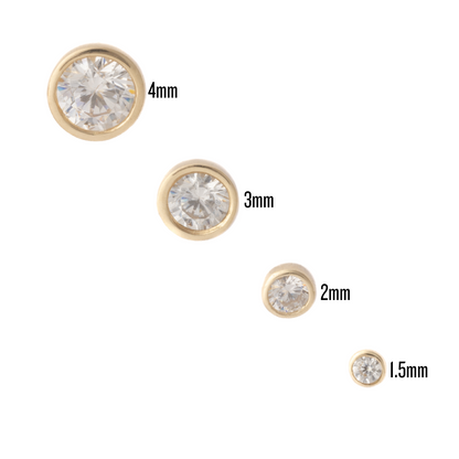 Minimalist Bezel in Yellow Gold – Sold Individually