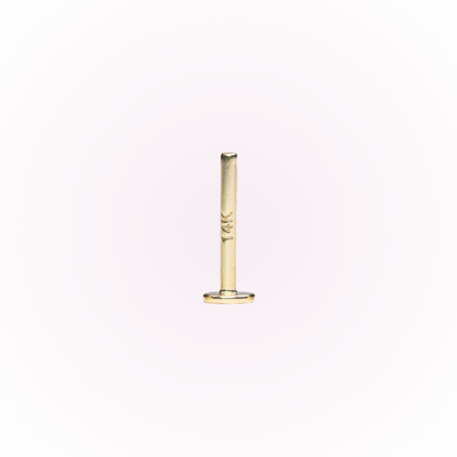 Poste plano sin rosca de 18G y 14k - Se vende por unidad