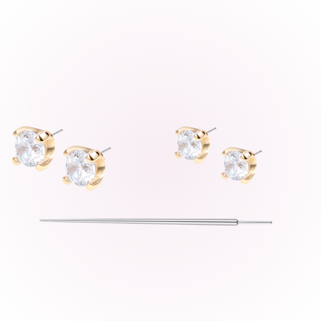 The Flatback Starter Set – 14k Gold