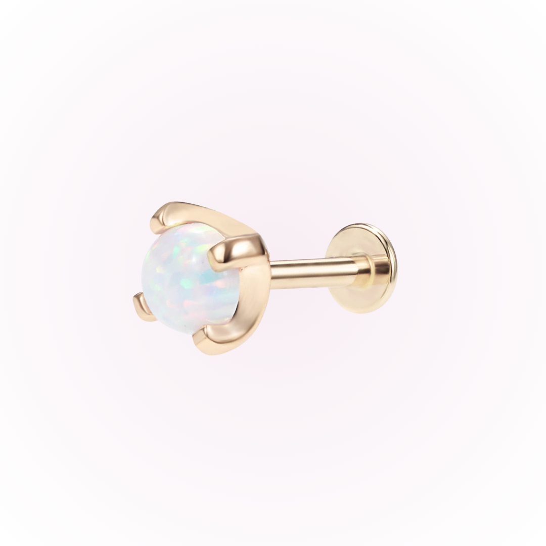 Octubre - Stud Threadles Flatback