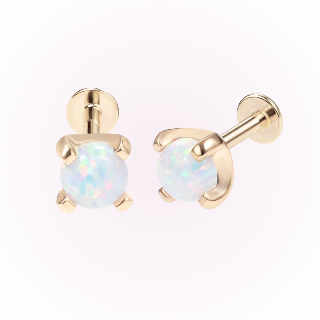 Octubre - Stud Threadles Flatback