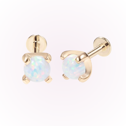 Octubre - Stud Threadles Flatback