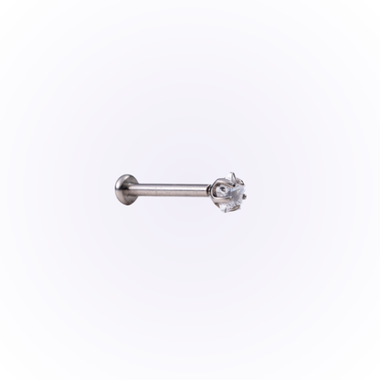 Quartz – Star Cut Cubic Zirconia Threadless Flat Back Stud