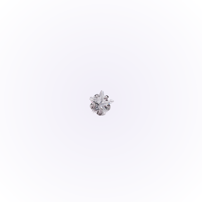 Quartz – Star Cut Cubic Zirconia Threadless Flat Back Stud