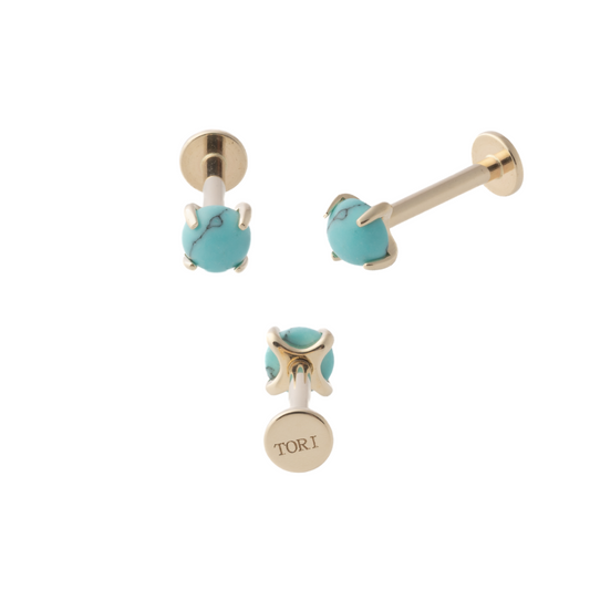 Turquoise (14k) - Single Earring