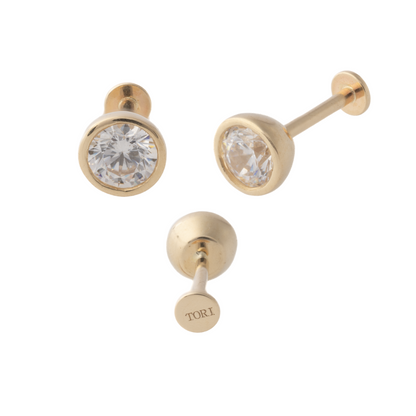 Minimalist Bezel in Yellow Gold – Sold Individually