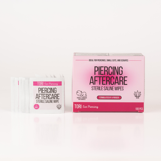 Tori Ear Piercing Saline Wipes