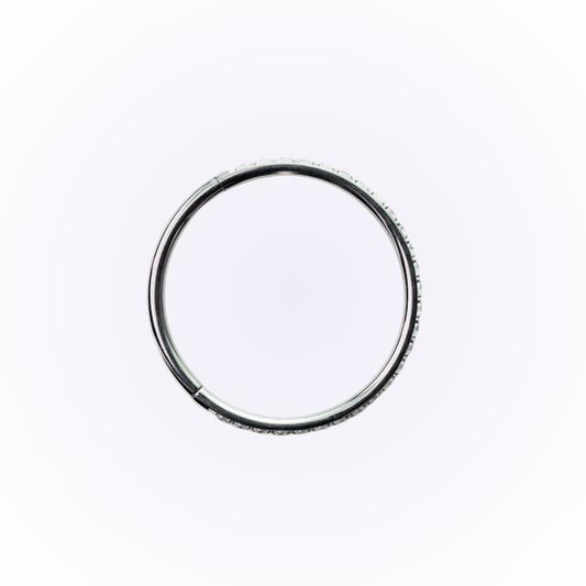 Rings Of Jupiter – Cubic Zirconia Seamless Hinged Hoop