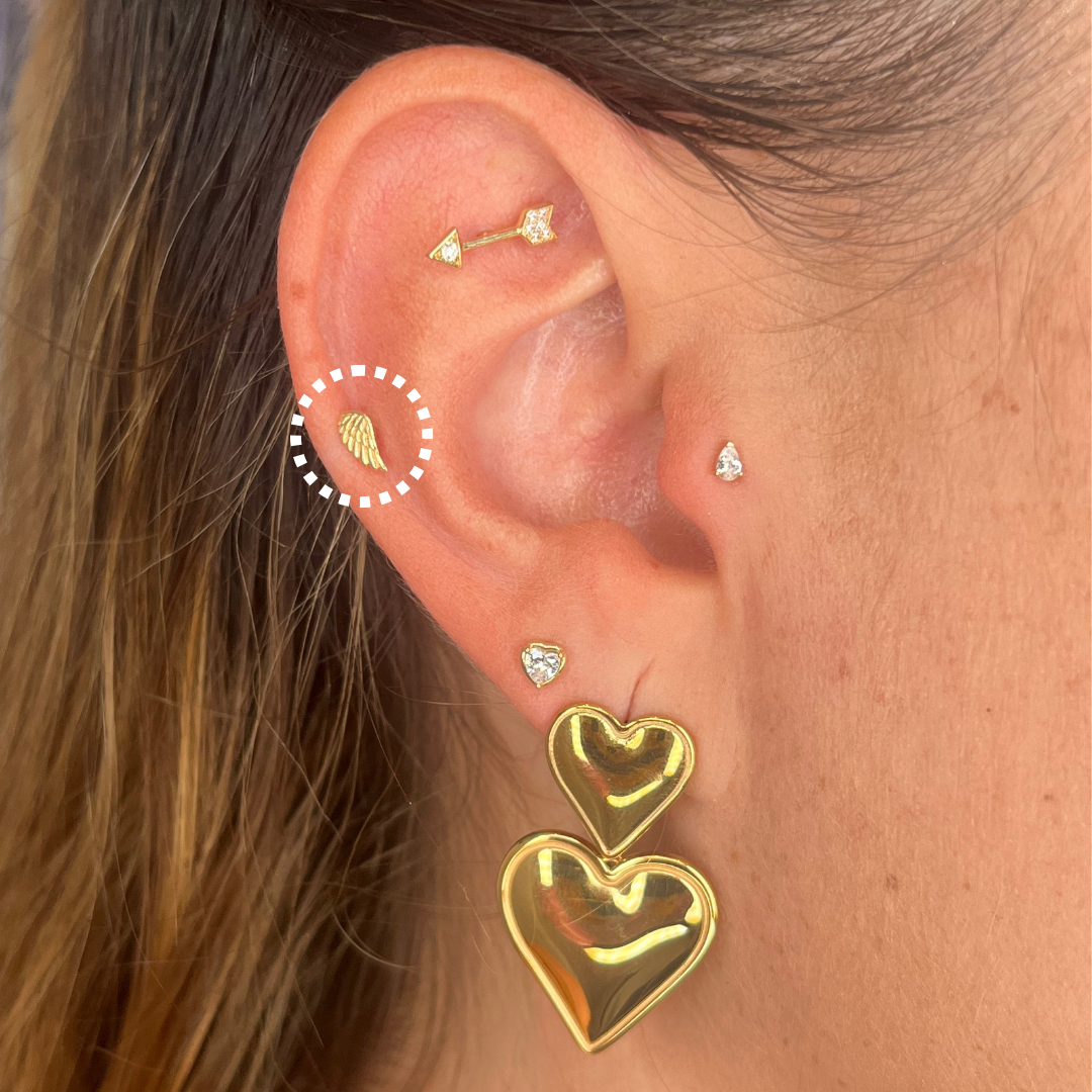 Angels Wing - Single Earring – Tori Ear Piercing