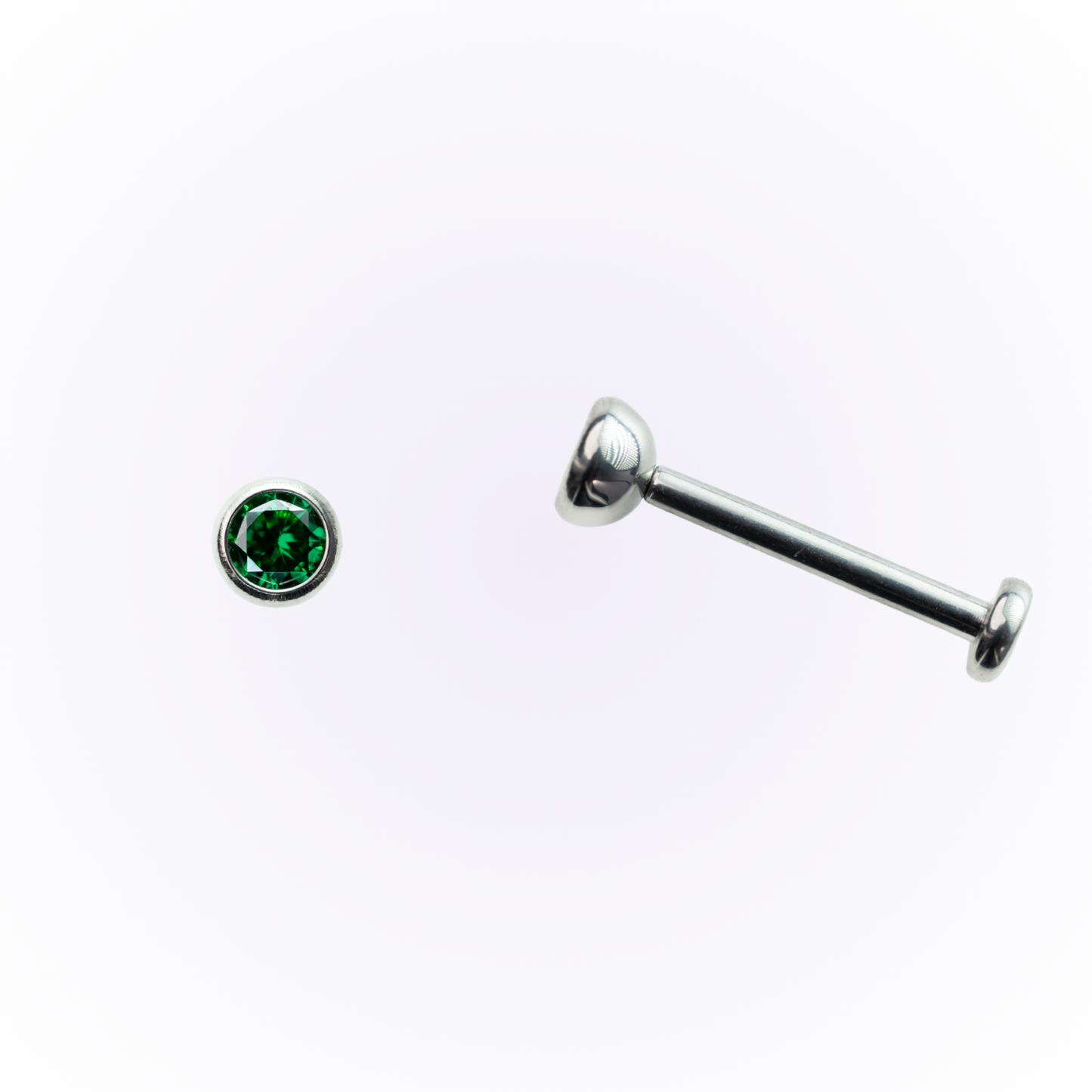 "Siempreverde encantado" - Tachuela plana sin rosca