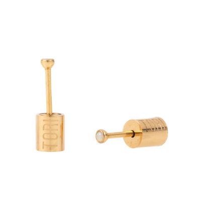 "Mikaela" Opal in Gold Plated – Sold as a Pair or Individually