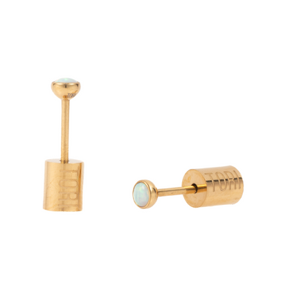 "Mikaela" Opal in Gold Plated – Sold as a Pair or Individually