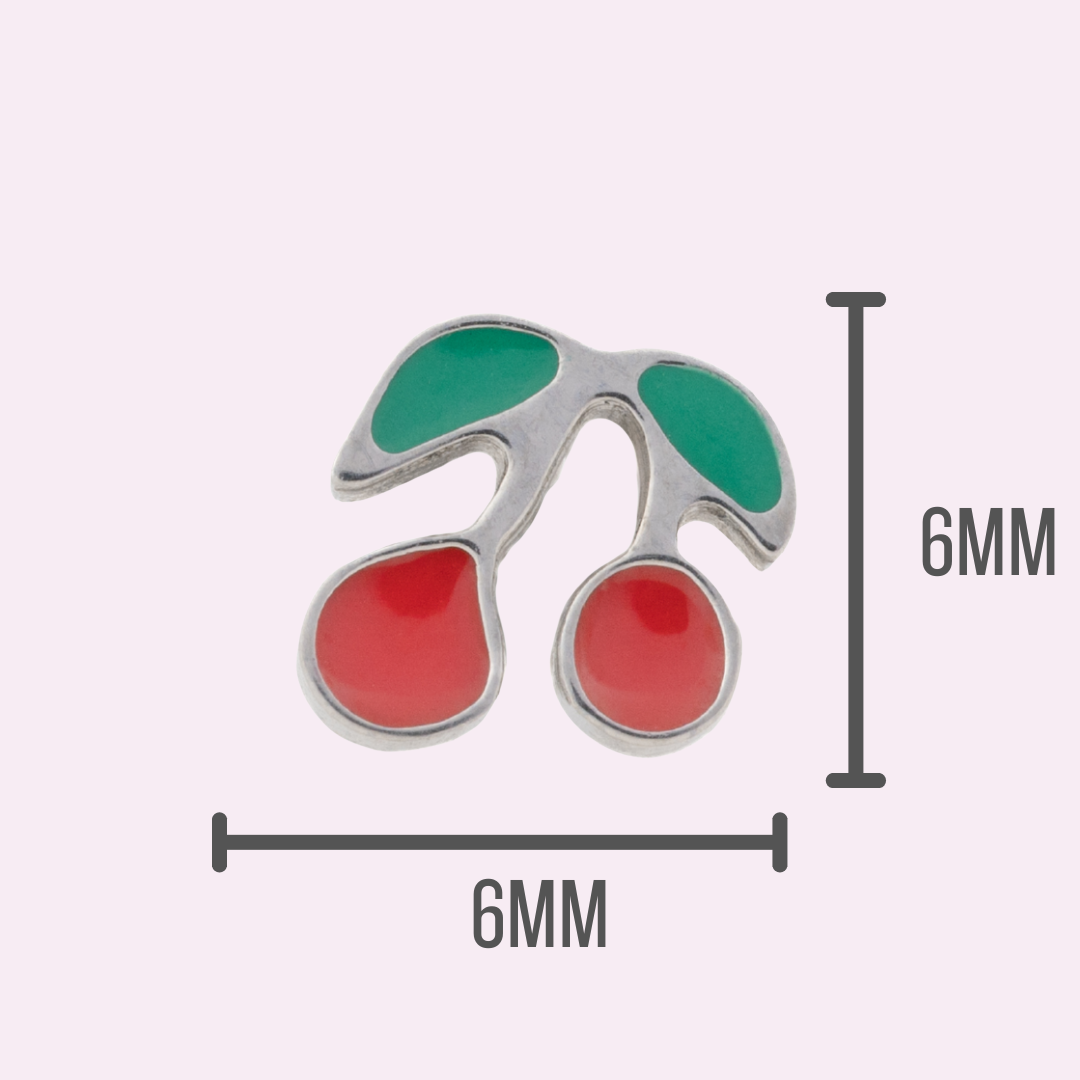 Cherry Bomb - Threadless Flat Back Stud