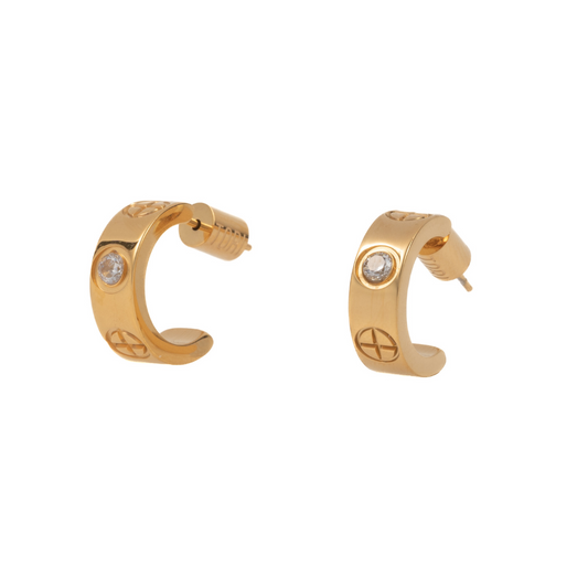 "Emma" in Gold Plated – Sold as a Pair or Individually