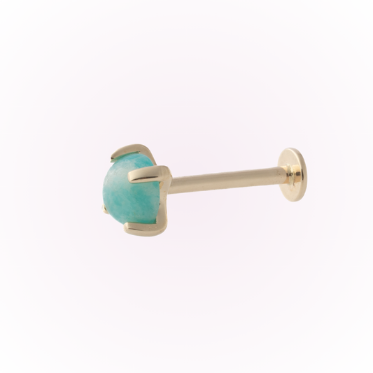 Amazonite (14k) - Single Earring