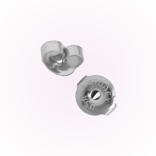 White Butterfly Backing - Sold Single Or Pair